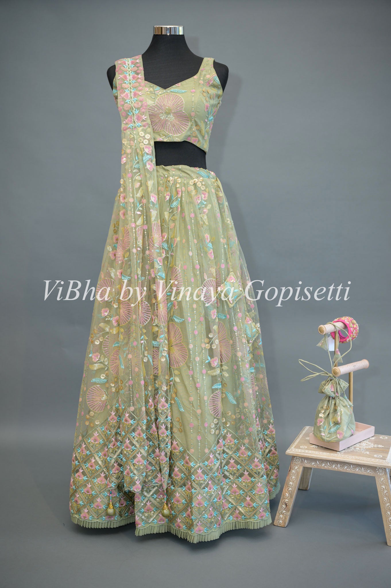 Buy Heavily Embroidered Lehenga Paired With Sleeveless Blouse, Criss Cross  Dupatta And Embroidered Dupatta by Designer Jayanti Reddy Online at  Ogaan.com
