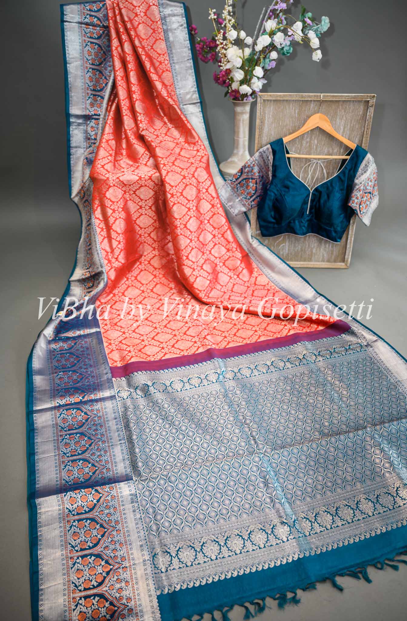 Buy BANARASI PATOLA Pink With Silver Zari Weaved Banarasi Silk Saree And  Beautiful Jacquard Weave Pallu And Blouse With Blouse Piece | Shoppers Stop