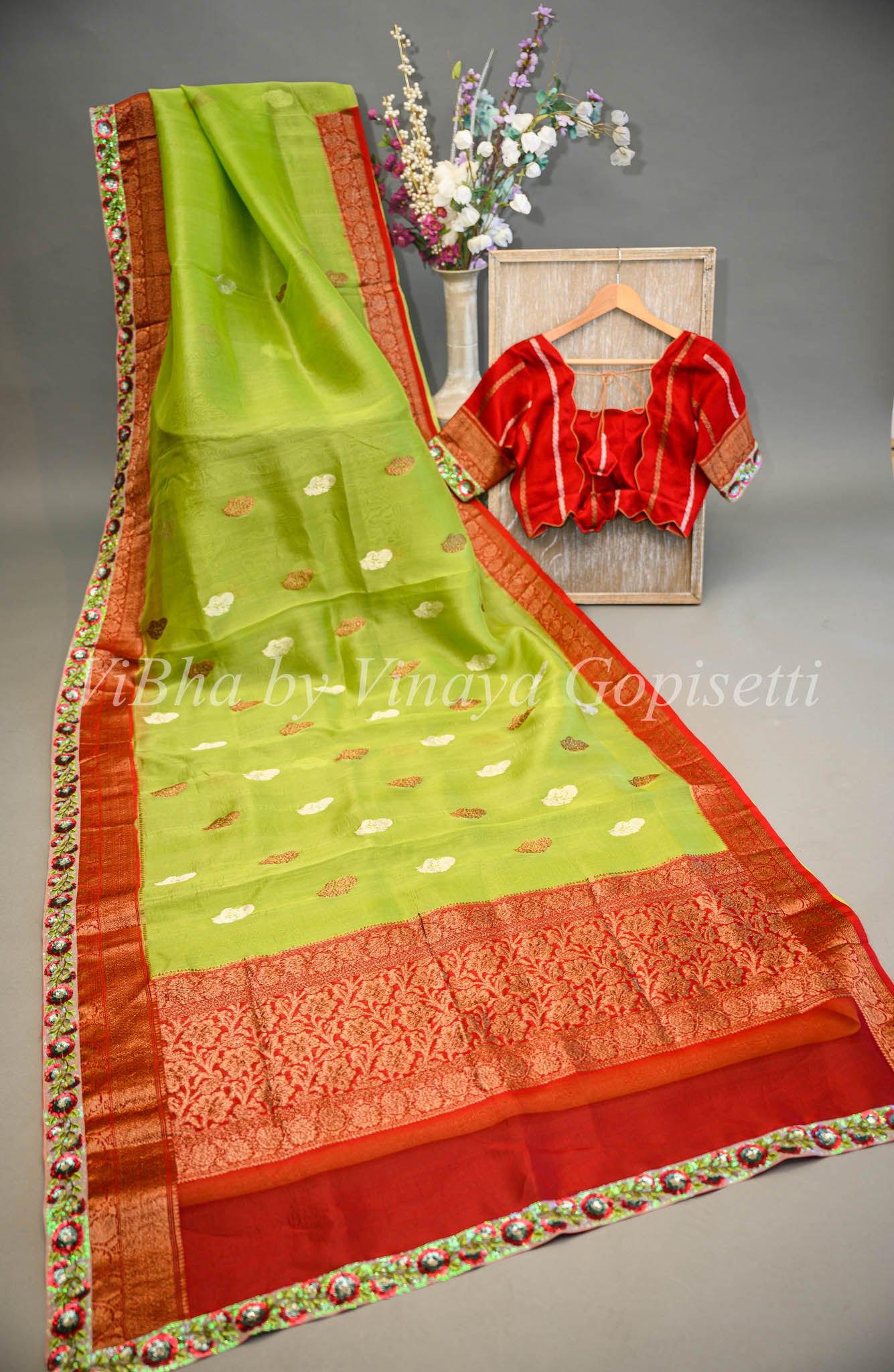 Amiable Parrot Green Soft Banarasi Silk Saree With Fragrant Blouse Pie –  LajreeDesigner