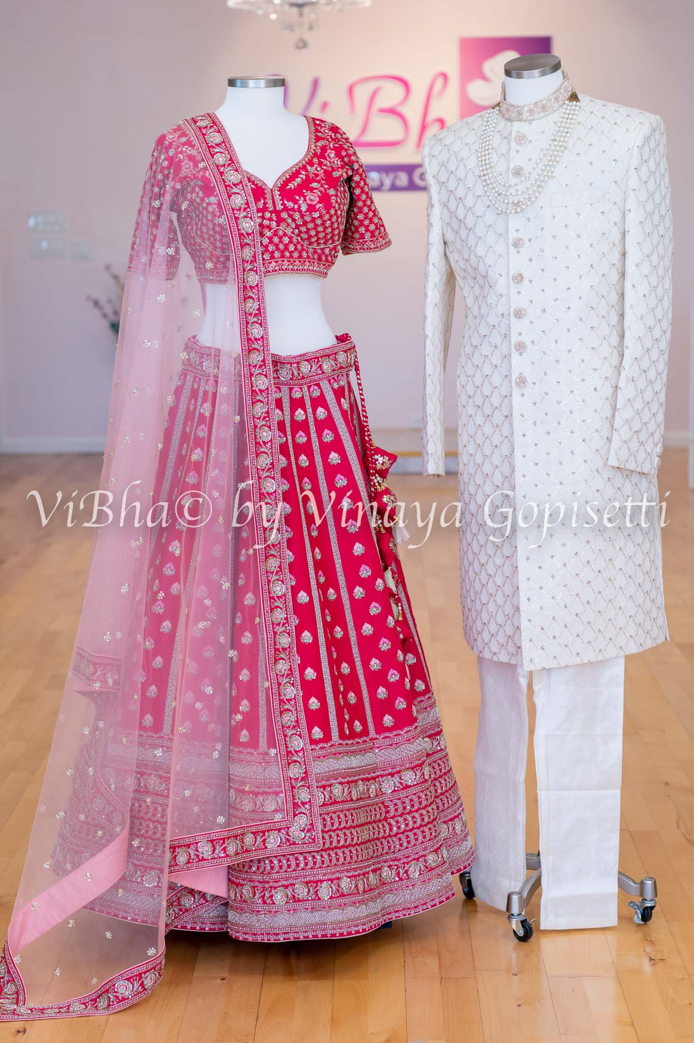 VJ Apparels Wedding Set Lehenga and Sherwani : Amazon.in: Fashion