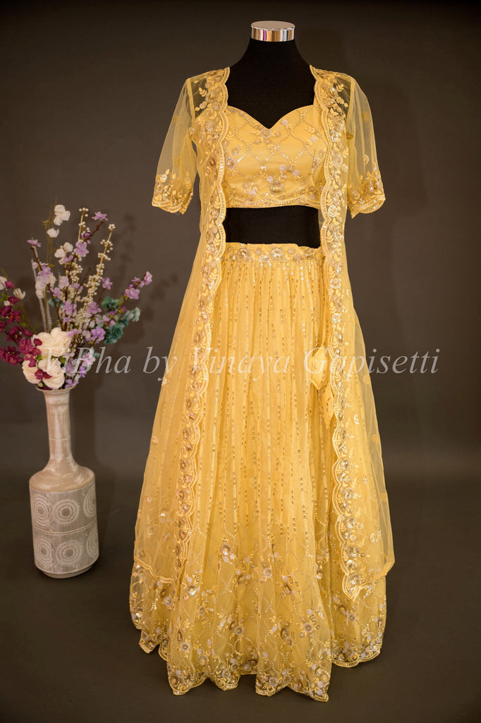 Shop Zahra Embroidered Lehenga Set With Jacket by SOUP BY SOUGAT PAUL at  House of Designers – HOUSE OF DESIGNERS