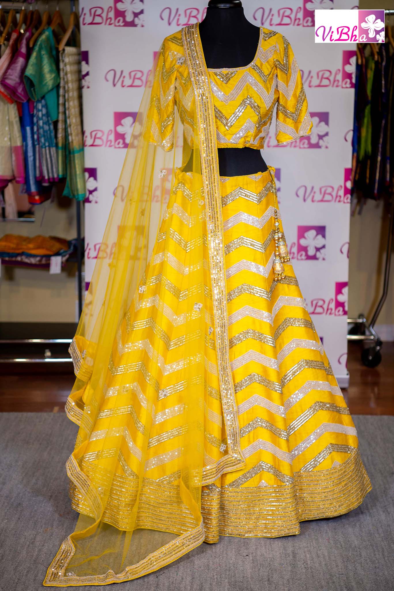Pink Yellow Lehenga Choli Indian Party Wedding Wear Lengha Chunrchristmas  Gift | eBay