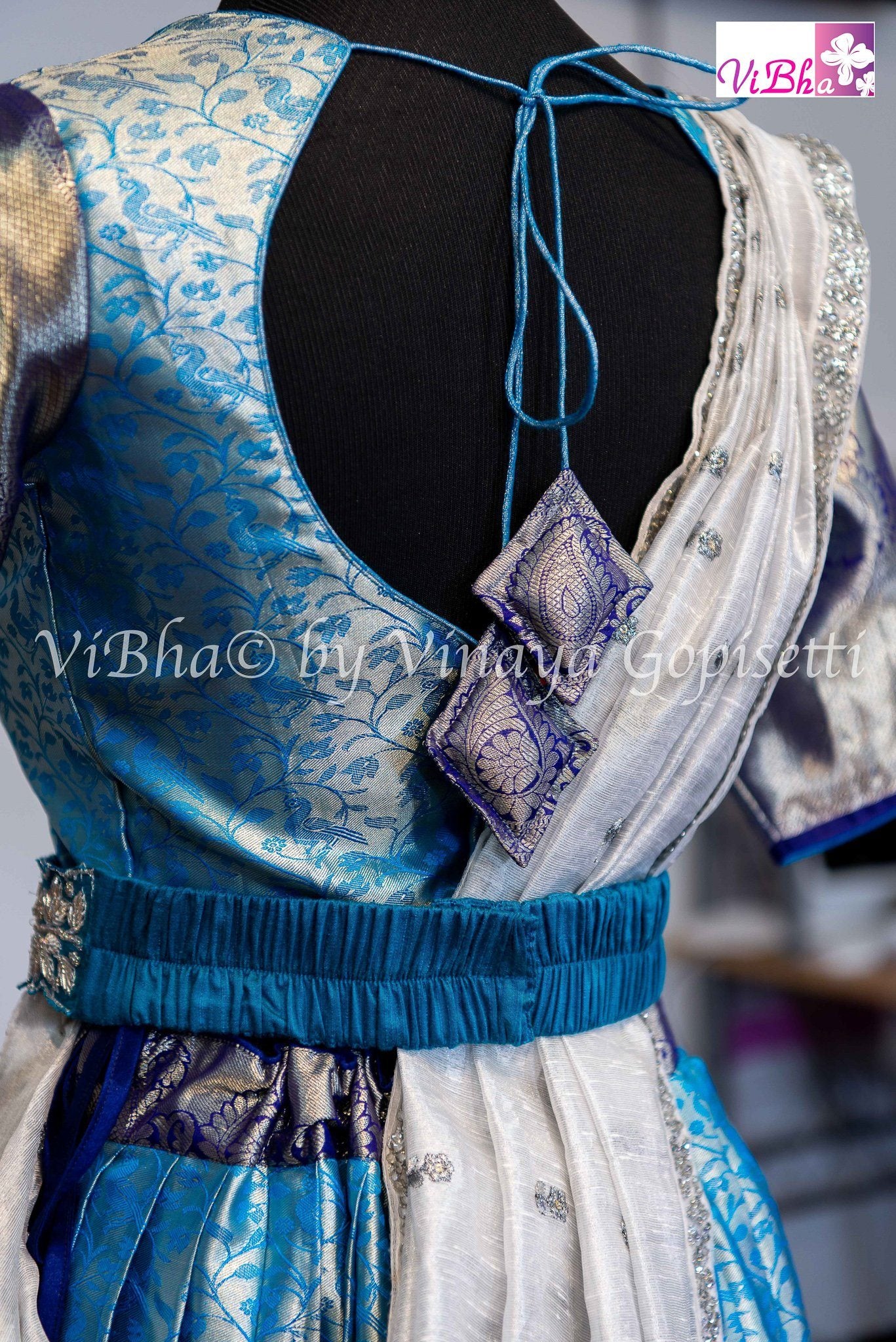 Allover Weaving Design Banarasi Pattu Pavadai With Kanchi Border | JCS  Fashions
