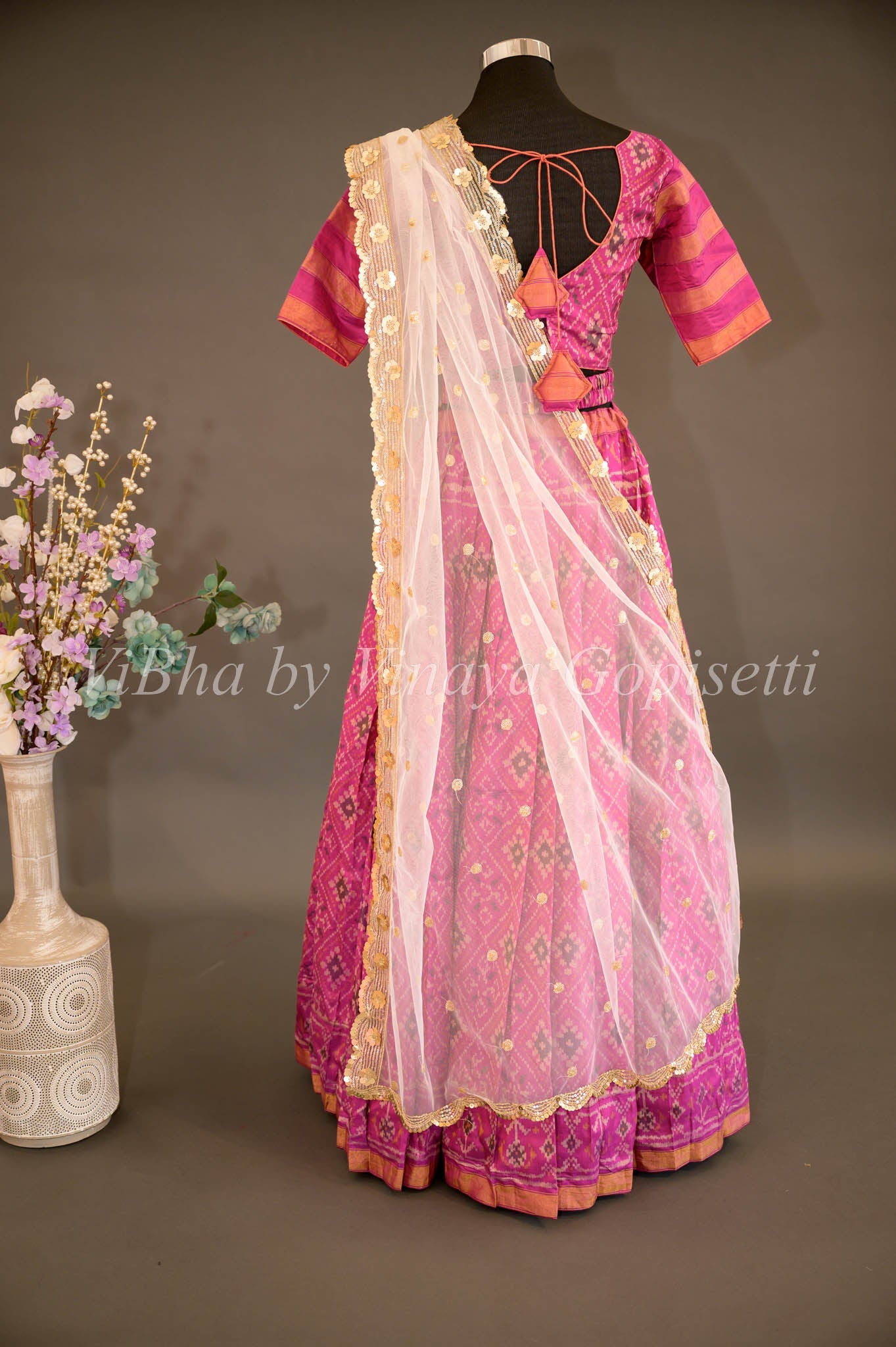 Gold And Green Banarasi Silk Lehenga Choli Half Saree Modern Style Women |  eBay