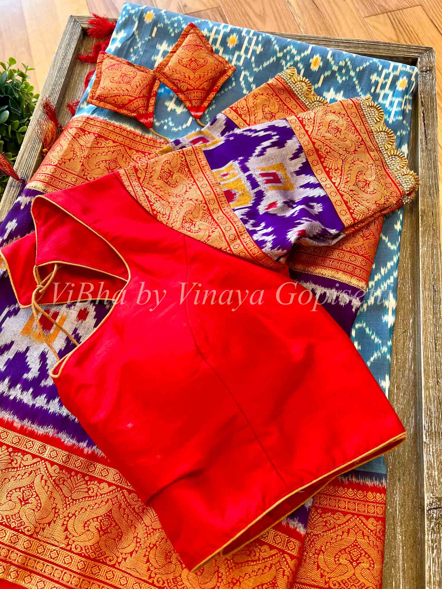 Blue Turquoise and Golden color Organza sarees with all over sequencing  weaving work with gold jari