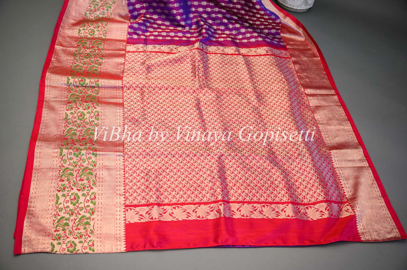 Buy Pink Silk Blend Saree | MSL-RE-526/MSL10DEC | The loom