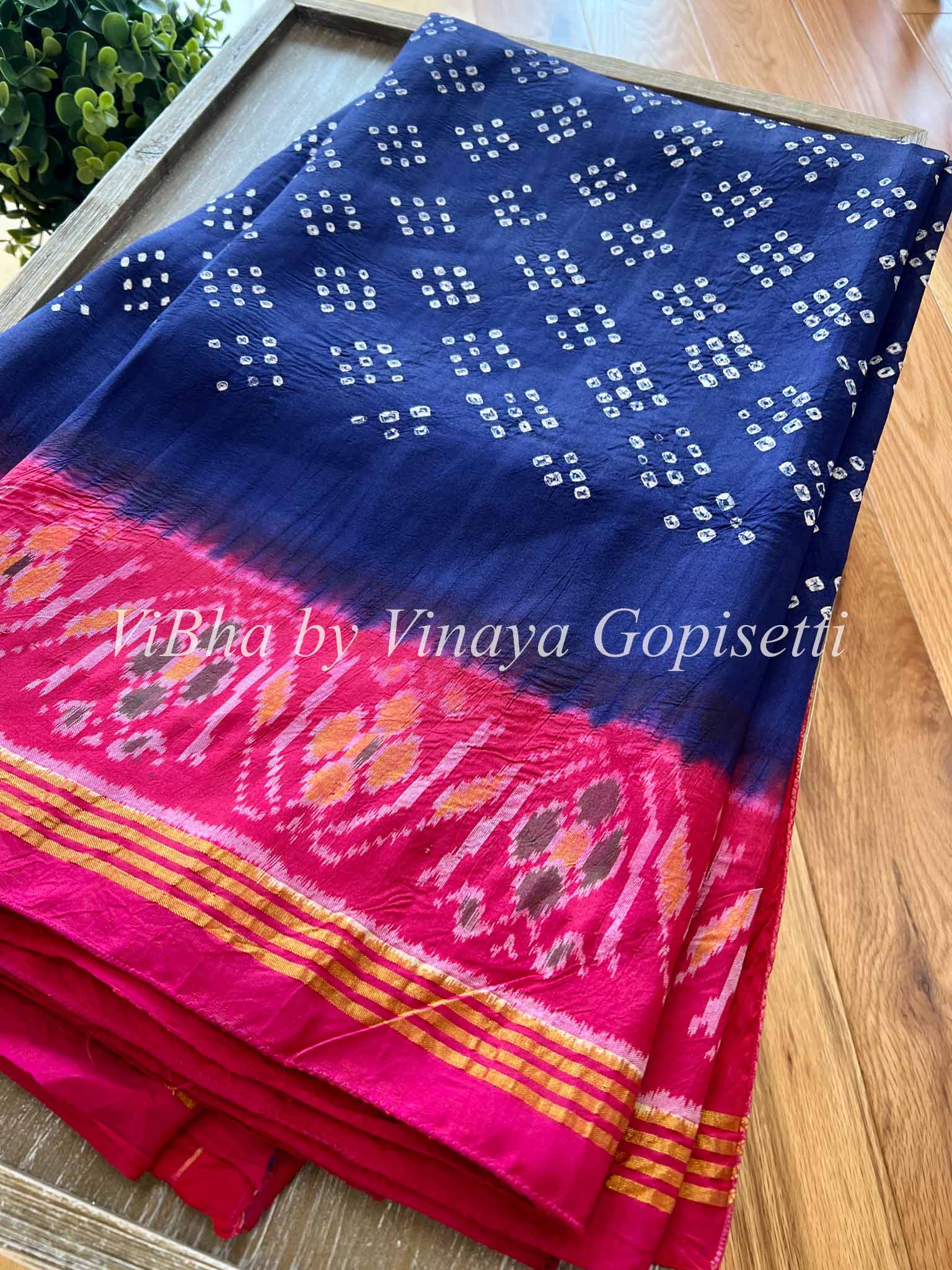 Sky Blue And Pink Soft Silk Saree With Saree Blouse ( sn18 ) - ePika India