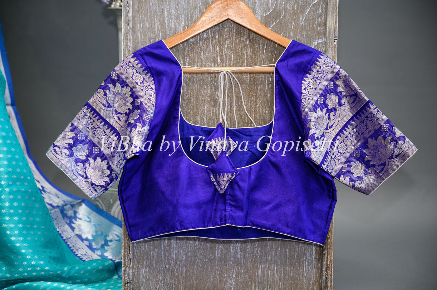 Buy Buy ROYAL BLUE Nylon Blend Stretchable Non-Padded Short sleeves Saree  Blouse Online - (A-11_ROYAL-BLUE) — Karmaplace