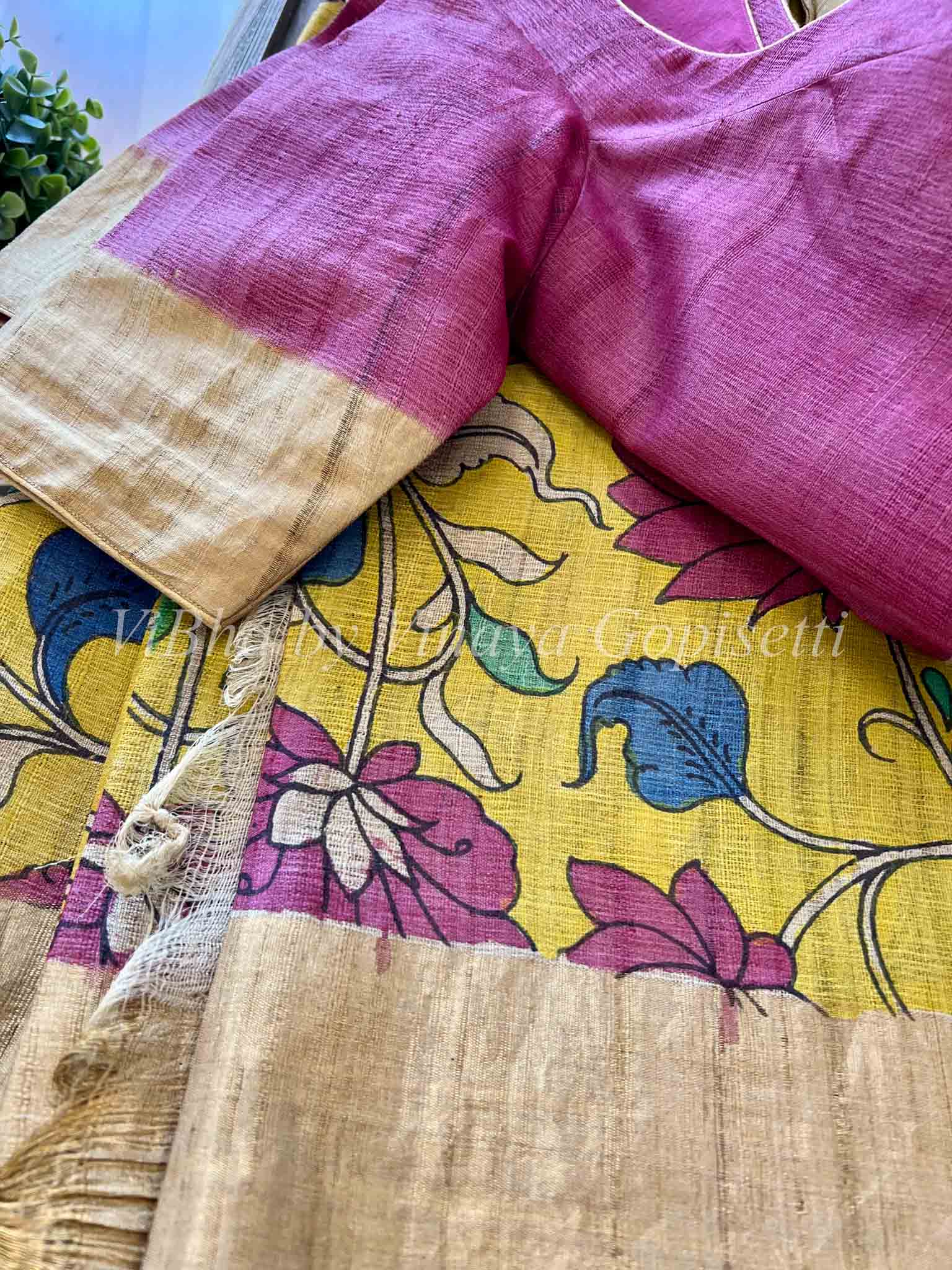 Niharika Kalamkari saree – Ekana Label